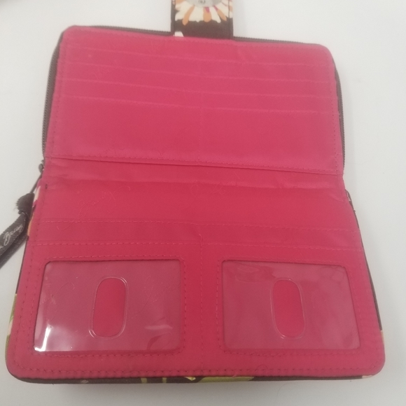 Vera Bradley English Rose Quilted Cassidy Shoulder Bag Turn Lock Wallet Set of 2 - Picture 9 of 15